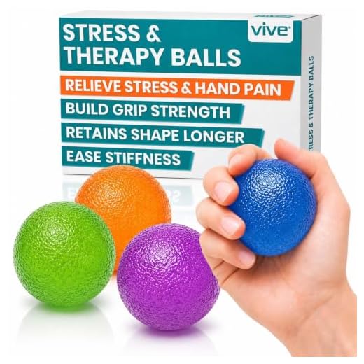 Vive Squeeze Balls for Hand Therapy, Exercise, Arthritis - Grip Strengthener Occupational Equipment for Finger, Wrist, Carpal Tunnel, Pain Relief, Stress - Resistance Strength Squeezing Egg Trainer