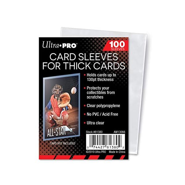 Ultra Pro extra dicke Kartenhüllen für dickes Trikot oder Erinnerungsstücke, Sport-Sammelkarten von Topps