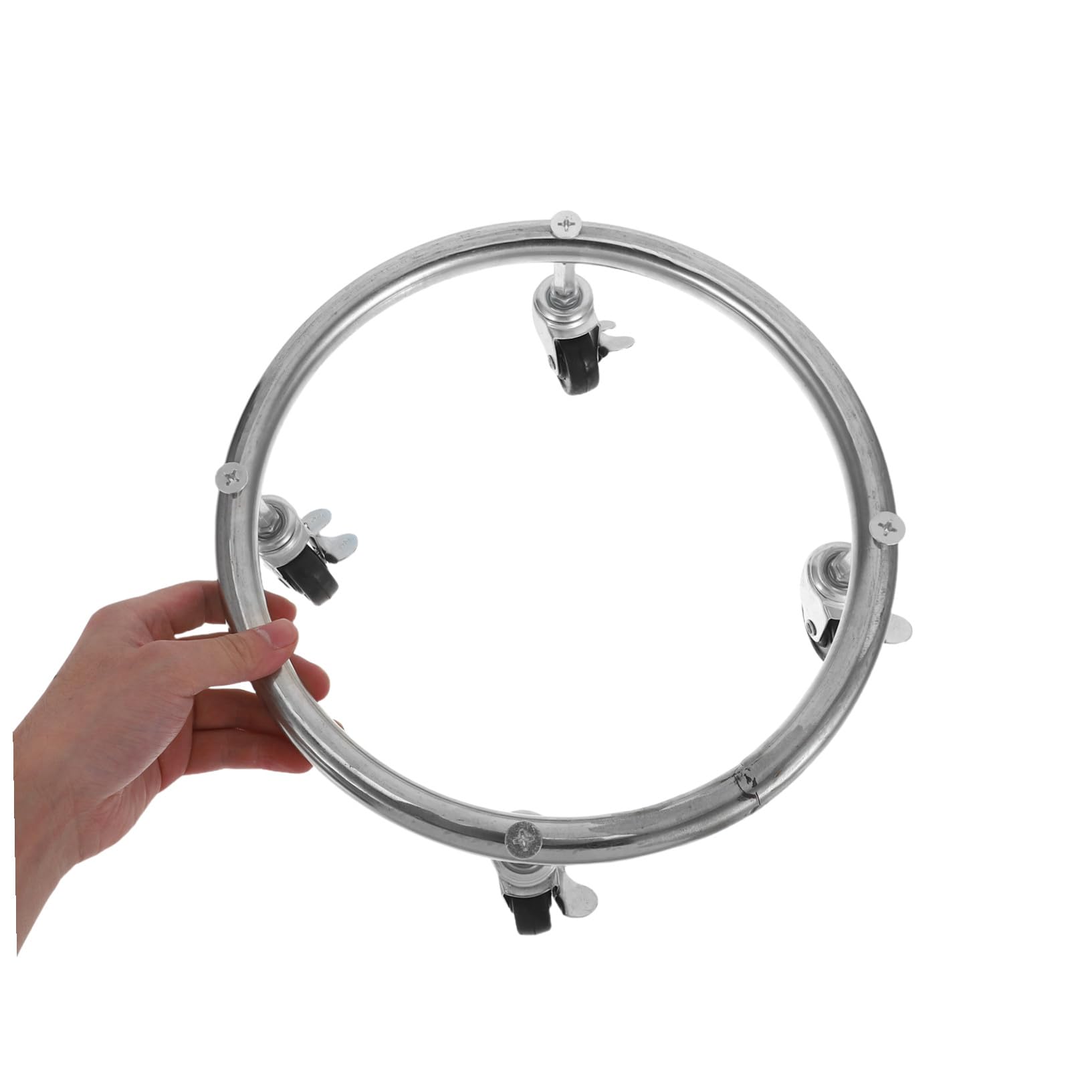 Support Mobile pour Bouteille de Gaz Acier Inoxydable avec roulettes et Frein Plateau Stable pour Cylindre Propane Facilitant Le Transport et Usage Quotidien