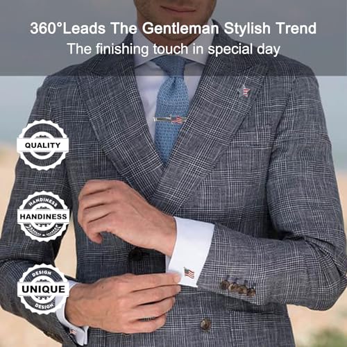 Image of Lapel Pin for Men, Tie Pins for Men, Mens Tie Tacks, Mens Suit Lapel Pins for Wedding, Gold Lapel Pins for Suits Hats Scarfs, Silver Hat Pins for Women, Brooch for Women, Tie Shirt Jewelry Accessories