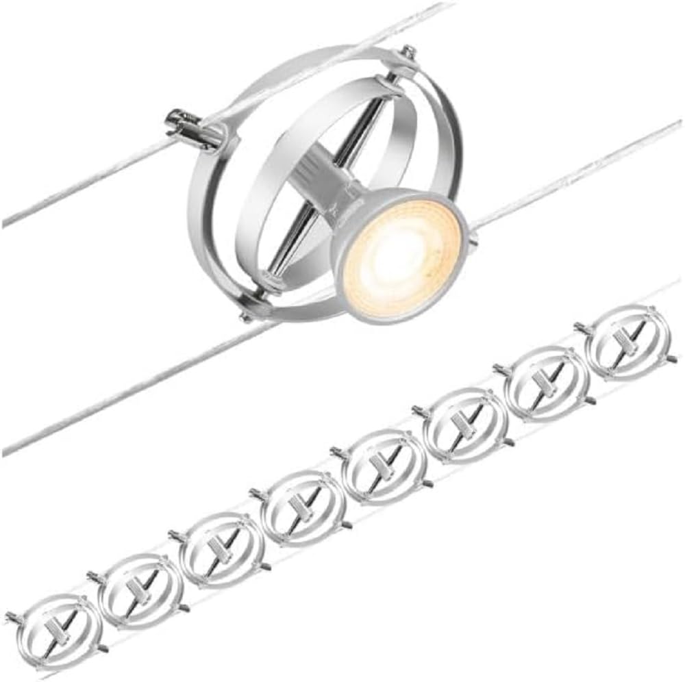 Sistema LED A Fune Paulmann - 8 Spot GU5.3 - Espandibile - Senza Lampadine - Foto 7