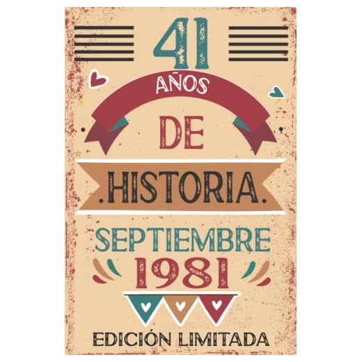 41 Años De Historia septiembre 1981: Libro de visitas, cuaderno, 110 páginas de felicitaciones, idea de regalo, regalo Para la esposa, novia, mujer, La madre