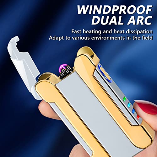 Encendedor Eléctrico Recargable BABOBIU Plateado miniatura 2