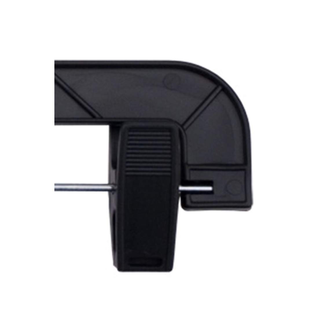 NAHANCO 2610PCLH Plastic Children’s, Baby Skirt Slack Hanger, Heavy Duty with Plastic Clips, Black (Pack of 100)