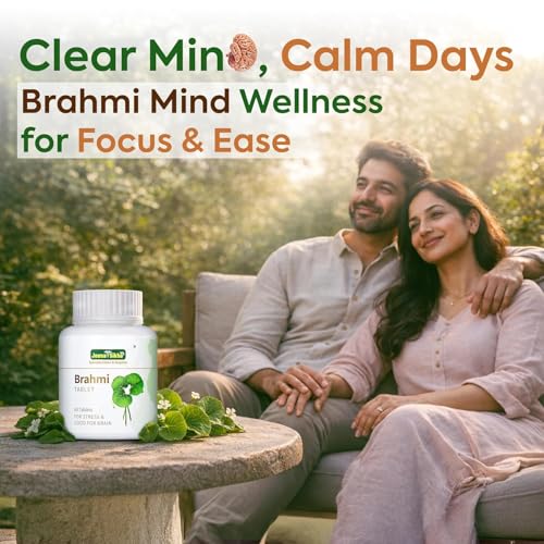 Image of Jeena Sikho Brahmi Tablet | Naturally Supports Mind Wellness | Relieves Stress And Boosts Memory Power, 60 Tablets, Pack of 2