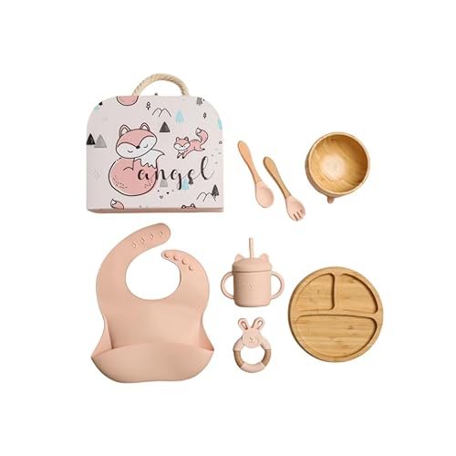 ベビー食器 雲 竹食器 離乳食 吸盤つき ひっくり返らない 食器 竹製 6点セット ボウル くもプレート スプーン フォーク ストローコップ 雲マット お食事セット 子供 キッズ食器 皿 赤ちゃん (7)グリーン) (ピンク)