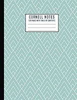 Cornell Notes: Blue - 125 Pages with Table of Contents Cornell Organized Note Taking Notebook 1723917478 Book Cover