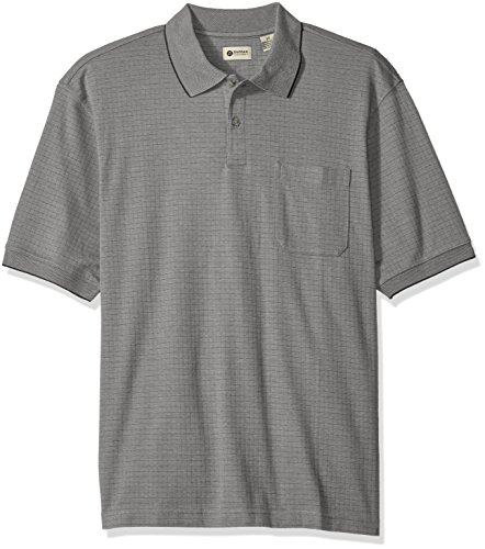 Haggar Men's Big-Tall Short Sleeve Minibox Polo