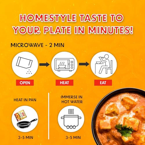 Image of Chokhi Dhani Ready to Eat Paneer Makhani & Malai Kofta Combo Pack (300g Each) | Indian Curry | Just Heat & Eat Veg Meals