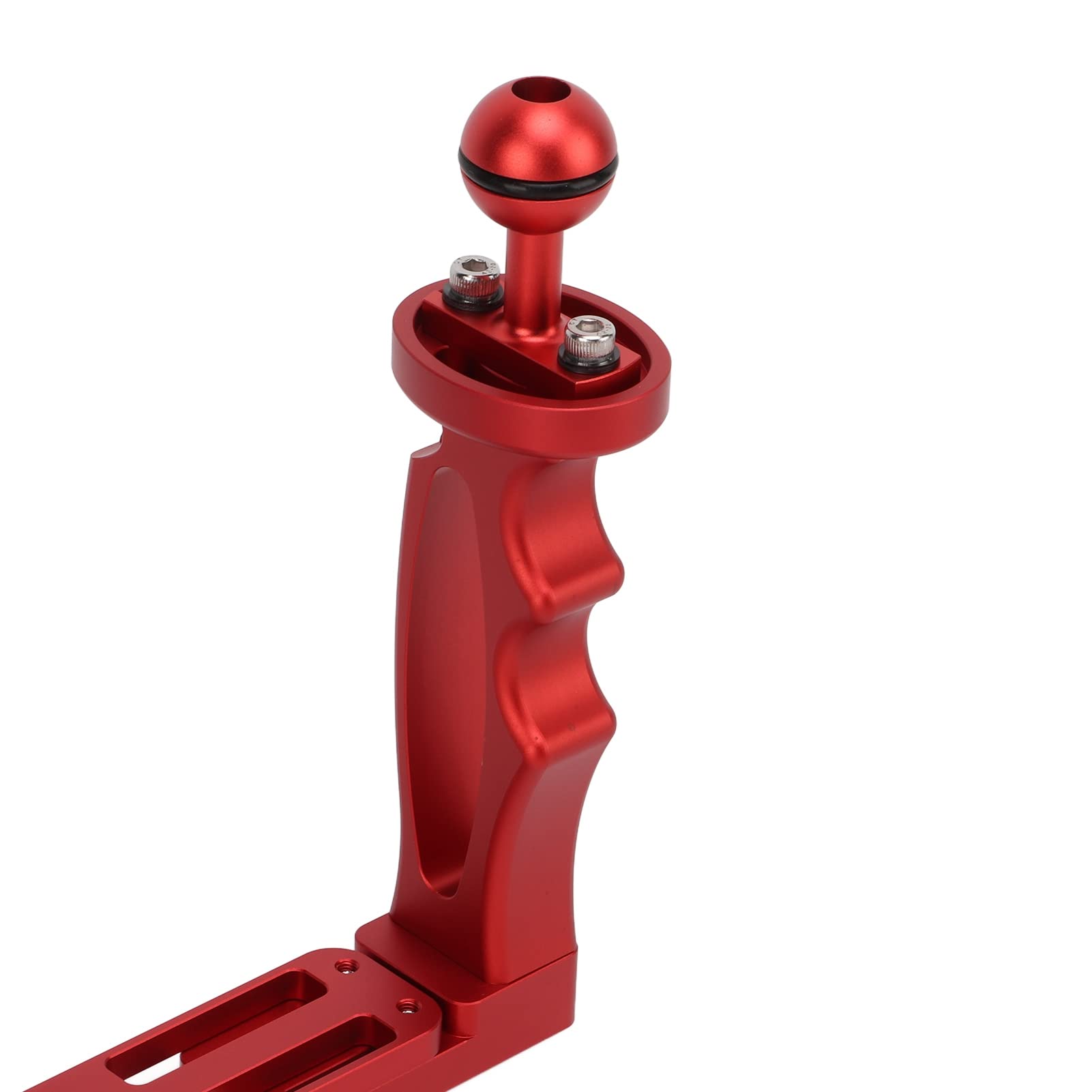 Podwójny Stabilizator Ręczny, Uchwyt do Nurkowania ze Stopu Aluminium Wspornik Tacy Ręczny Ręczny Stabilizator Wideo, Przenośny Uchwyt Balansera, Kompatybilny z Lustrzanką Cyfrową, Kamerą, Kamerami Sp