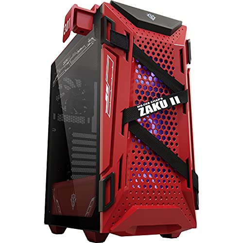 ASUS TUF Gaming GT301 ZAKU II Edition ATX ~bh^[ RpNgP[X KXTChplAnjJtgplA120mm AuraAhX\RGBt@AwbhznK[A360mmWG[^[