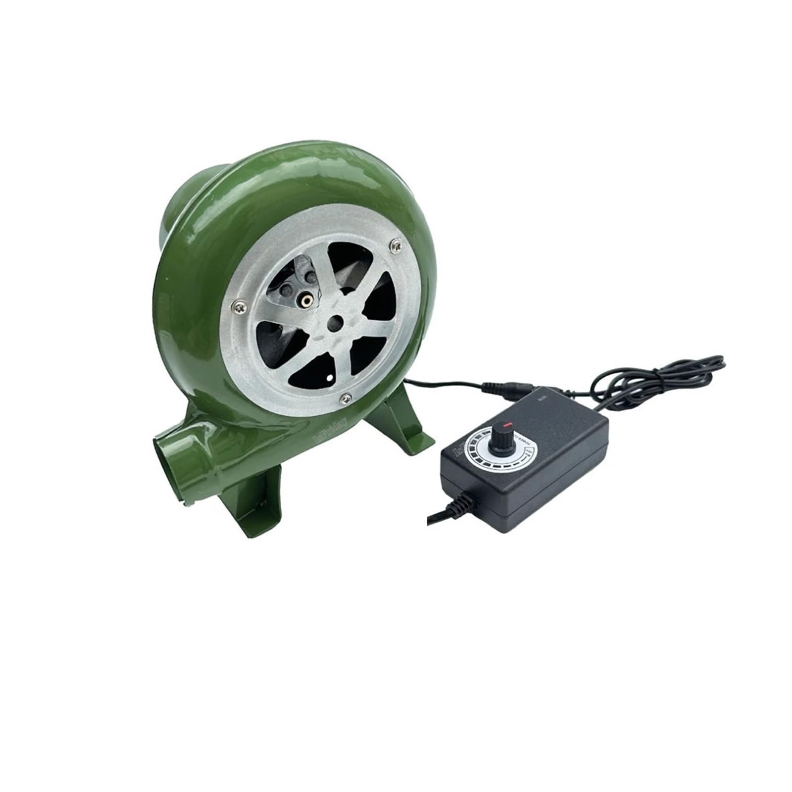 Elektryczny wentylator do grilla odpowiedni do grilla Mini dmuchawa Blacksmith Forges z adapterem prędkości Silny wiatr zapewniający cyrkulację powietrza(80W)