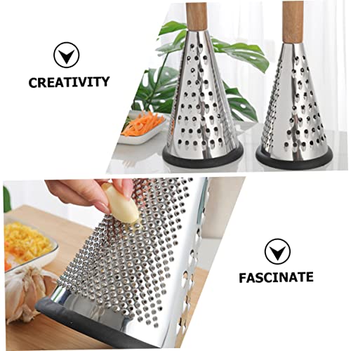 Rallador cónico vertical de acero inoxidable con mango miniatura 4