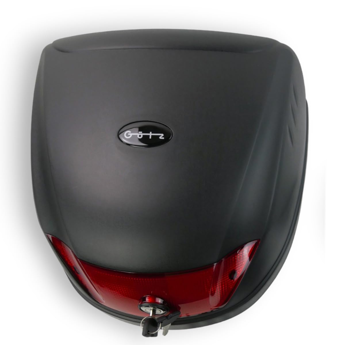 Universal Motorradkoffer Top Case Motorrad Motorroller Quad Koffer schwarz 28L