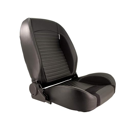 AutoStyle Siège baquet 'Classic II' - Simili Cuir Noir +