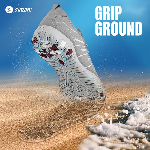 Image of SIMARI Mens Womens Water Shoes Sports Quick Dry Barefoot Diving Swim Surf Aqua Walking Beach Yoga