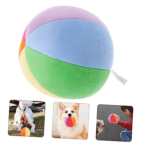 Yardwe Quietschspielzeug Für Hunde Interaktiver Kauball Aus Plüsch Gefüllter Ball Für Kleine Und Große Hunde Spielerisches Hundespielzeug Zum Quietschen Und Kauen