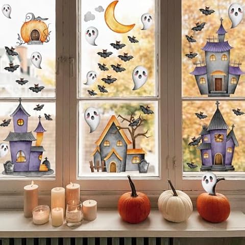 Haunted House Halloween Wall Decals for Kids Cover