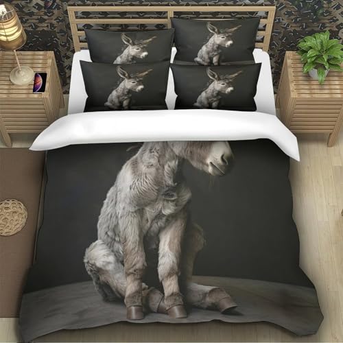 Housse de couette âne fermeture éclair pour un lit simple facile à border - 5