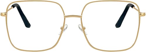 Anteojos de lectura cuadrados de metal de gran tamaño para mujeres y hombres, lentes de marco grande para mujer, lentes de marco grande, bloqueo de