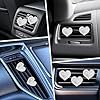 6PCS Bling Heart Car Vent Clips, Crystal Heart Air Freshener Vent Clips, Rhinestone Air Conditioning Outlet Clip, Universal Car Air-Conditioning Fresh Clip for Women, Heart-Decoration for All Vehicles #2