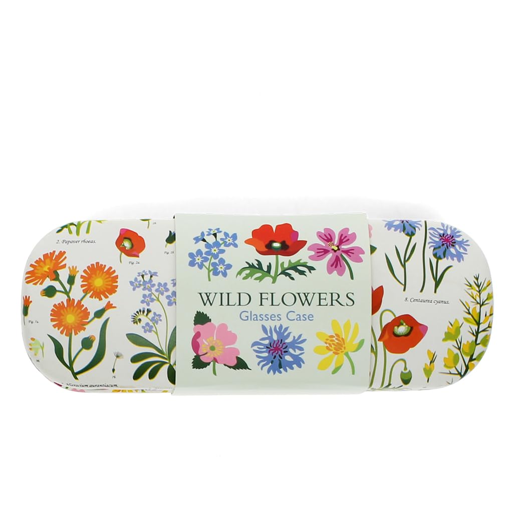 Dotcomgiftshop Unisex Wild Flowers Rex London - Case For Small Reading Glasses & Cleaning Cloth