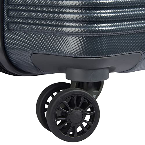 Image of DELSEY PARIS Freestyle 67 cms Medium Check-in Polycarbonate Hard Sided 8 Wheels Spinner Suitcase /Trolley Bag for Travel with TSA Lock- Graphite