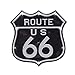 Balvi Targa Decorazione murale Route 66 Lunga Durata LED Funzione Touch Adesivo Plastica PVC 31cm