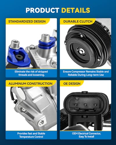 Image of PHILTOP 276274 Air Conditioner AC Compressor with Clutch for Mercedes-Benz E350 2014, 2013 3.5L,ML350 2013-2014 3.5L,GLK350 2013