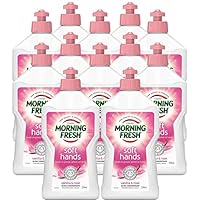 Morning Fresh Vanilla and Rose Soft Hands Dishwashing Liquid 350 ml (Pack of 12)