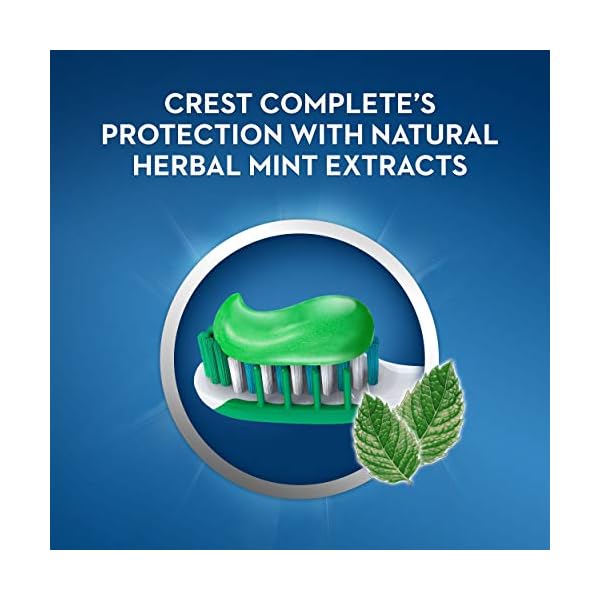 Crest Complete Multi-Benefit Whitening Plus Herbal Mint Flavor Expressions Toothpaste, 6.0 oz (Pack of 6)