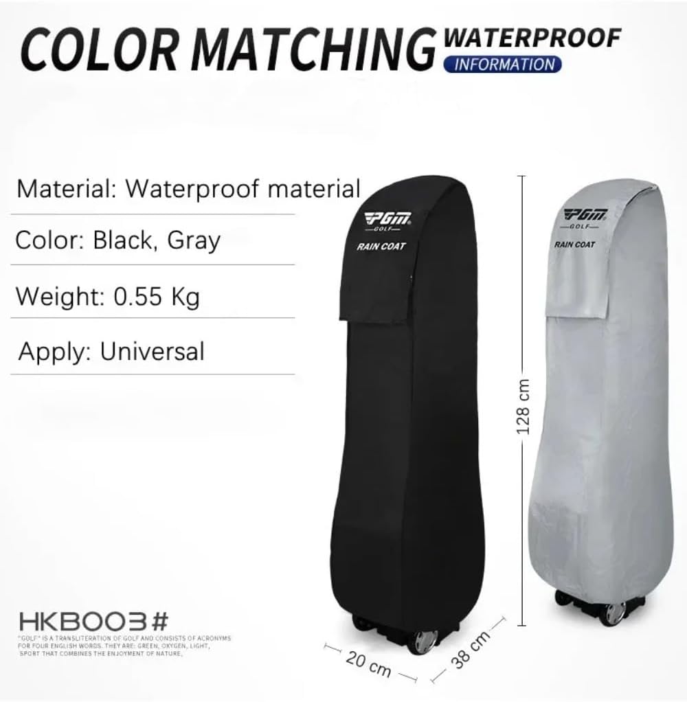Golf Bag Rain Cover Dust and Sun Waterproof Protection Golf Clubs Cover for Men Women