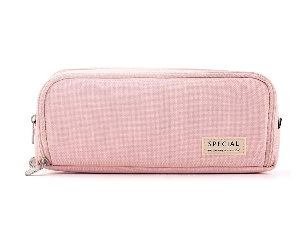 ketmart Large Capacity Pencil Case Organizer Pen Marker Holder Double Zipper Storage Bag Big Pencil Pouch for College School Office Teen Girl Boy Women Men Adult (Color_Pink) (B0D2XNG47J) Amazon Price History, Amazon Price Tracker