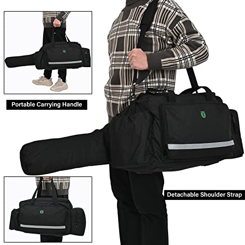 Jaffzora Chainsaw Carrying Case, Waterproof Foldable Chainsaw Storage Bag Compatible With Greenworks, Dewalt, Ego Power+ 14''/16''/18'' Chainsaws And Cordless Chainsaw, Black #TOP4