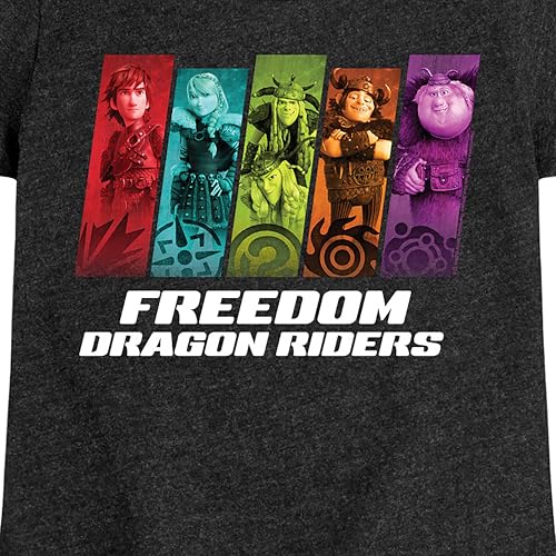 How to Train Your Dragon - Freedom Riders - Toddler & Youth Girls Short Sleeve Graphic T-Shirt3