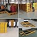 XLIHAWY Modular Spill Containment Tray, Polyethylene Spill Containment Pallet, Nestable Oil Drums Leak-Proof Tray with Drain for Industrial Parks Warehouses(66.5x37x10cm/2pcs)