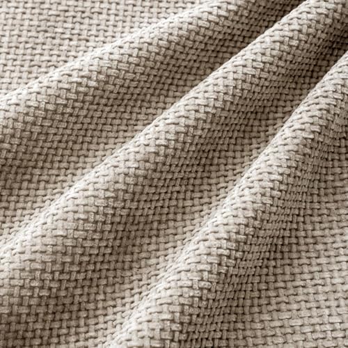 Image of MIULEE Pack of 4 Couch Throw Pillow Covers 22x22 Inch Khaki Soft Decorative Chenille Pillow Covers Farmhouse Accent Cushion Covers for Boho Home Decor Sofa Bedroom Living Room