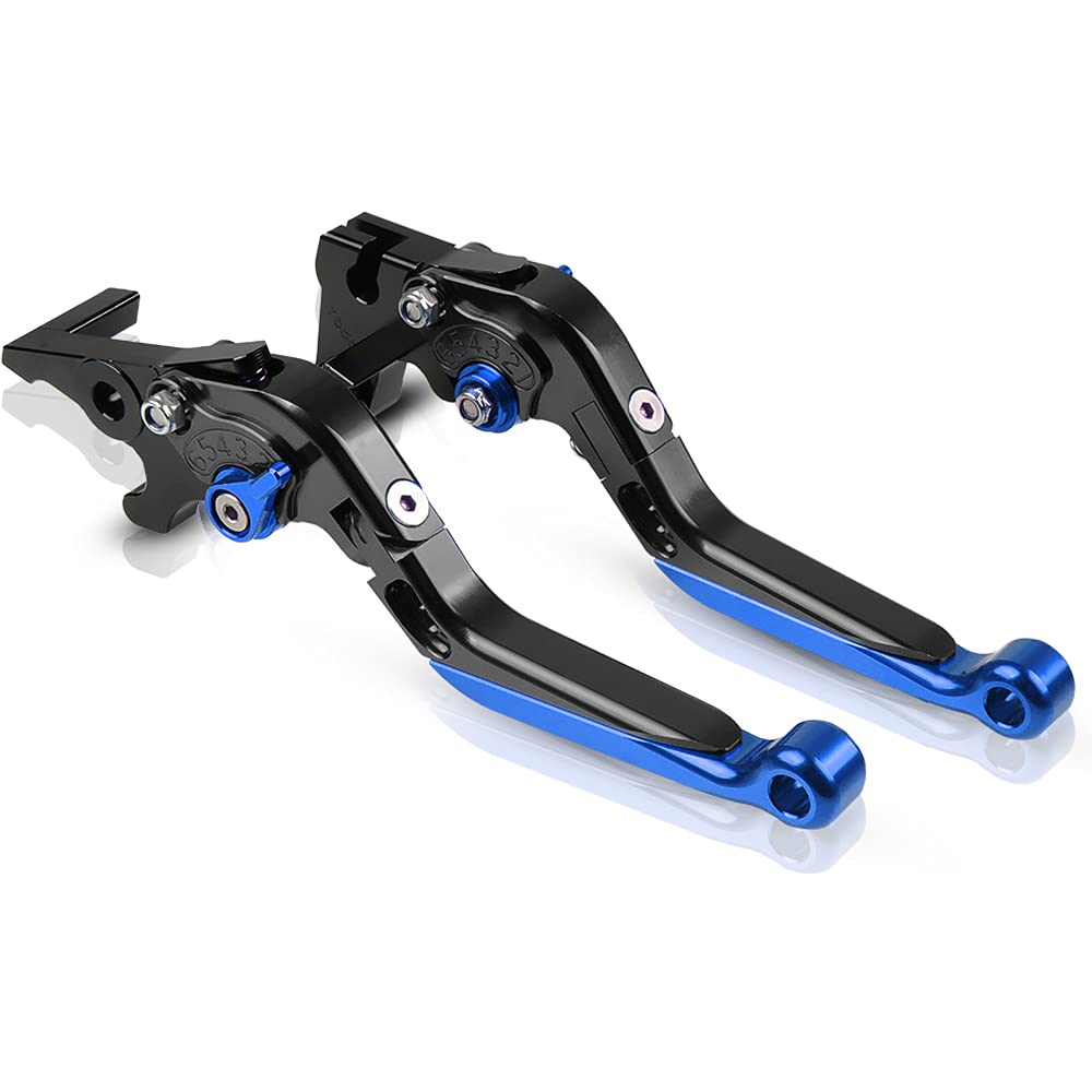 Tenere 700 2019-2021 Moto Frizione Del Leve Freno Regolabile per TENERE 700 / Rally 35KW 2019 2020 2021 - Nero/Blu