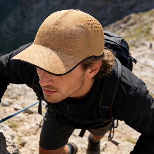 Casquette de baseball légère avec maille d'aération pour le sport