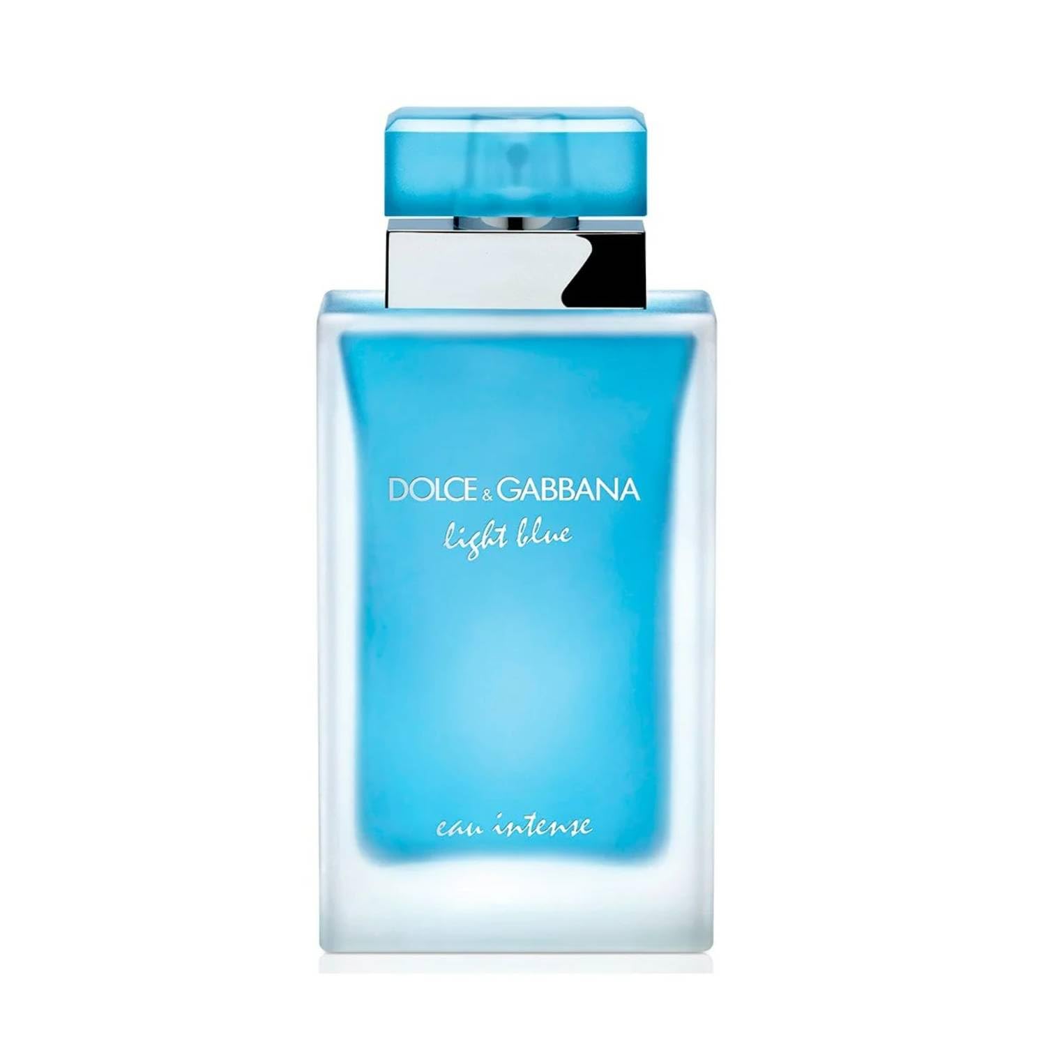 Dolce & Gabbana Light Blue Eau de Parfum Intense Donna, 50 ml, Fragranza Floreale Fruttata, Note Agrumate e Floreali
