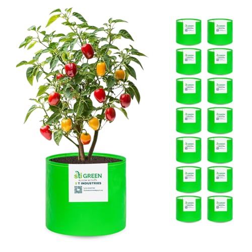 Image of HDPE Grow Bags 18X18 Inch (Pack of 15) | 260 GSM Plant Grow Bags UV-Protected Garden Bag | Growbags for Plants Terrace Gardening | Heavy Duty Plant Bag