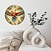 Lancholy Tropical Parrot Wall Clock Colorful Bird Home Decor 10-Inch Wooden Wall Clock, Silent Movement, Battery Operated (AA Batteries Not Included), Artistic Home Decor, Perfect for Home Accents