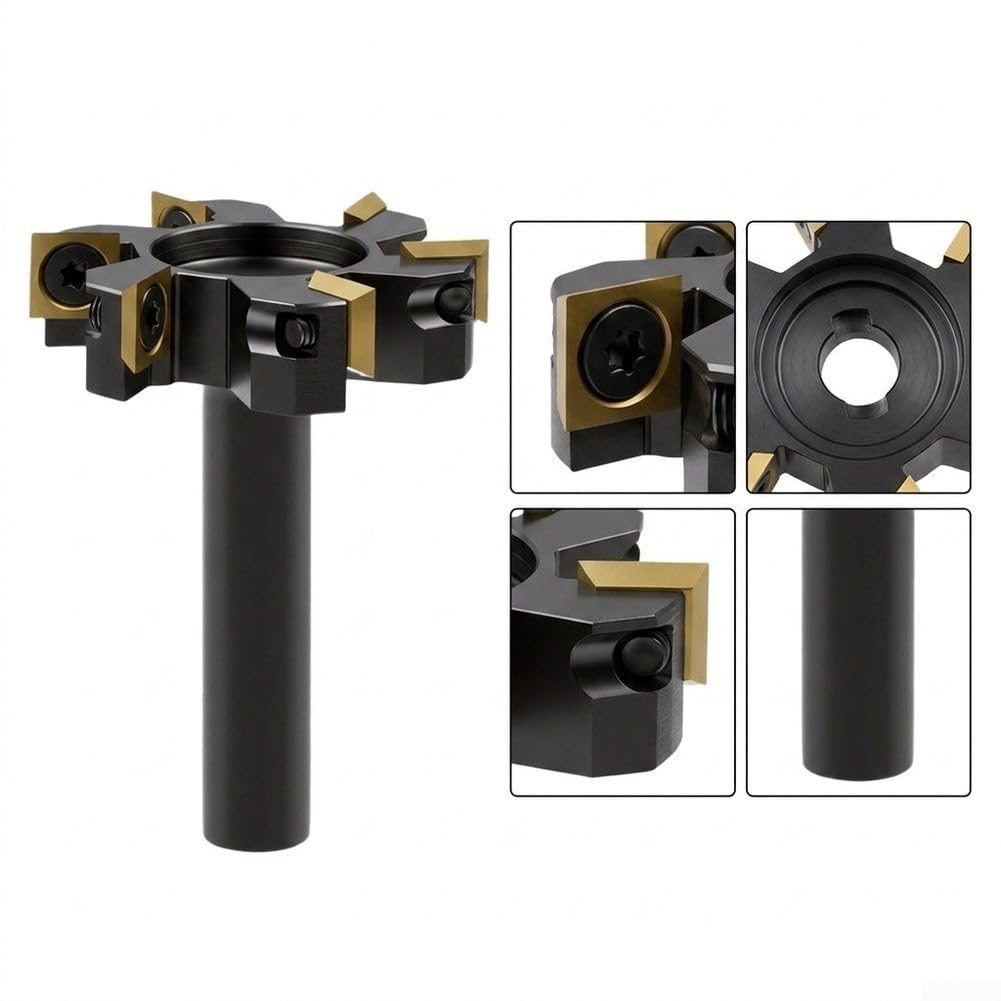 Fresa de Aplanamiento 1/2" Diámetro 2" con Insertos Carburo