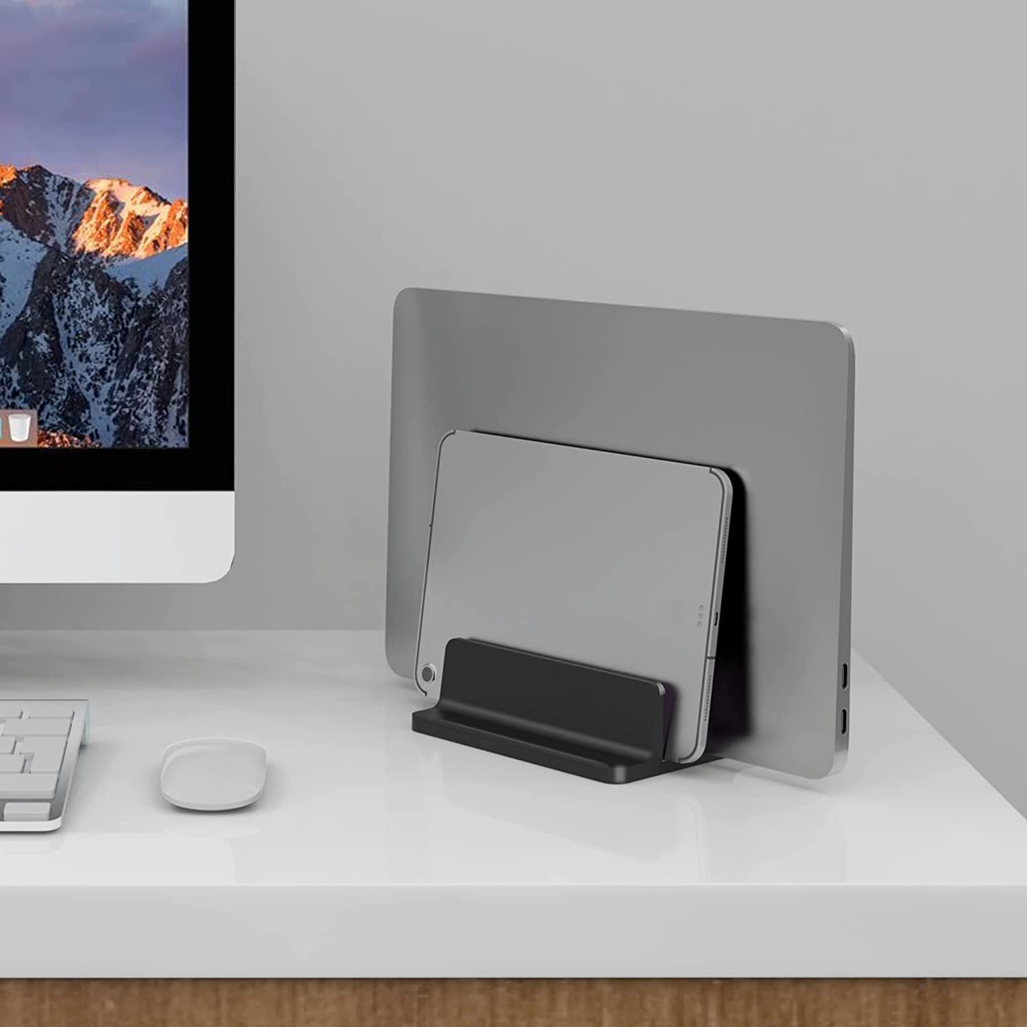 Supporto Verticale Per Laptop FGXY - Regolabile, Tiene 5 Dispositivi, Risparmia Spazio - Foto 10