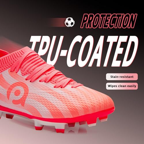 AMZZPIK Kids Soccer Cleats for Little/Big Kid Size 11C-6Y Youth Professional Cleat for Boys and Girls4