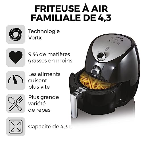 Friteuse électrique Tower à circulation d'air rapide avec minuterie de 60 min - 4