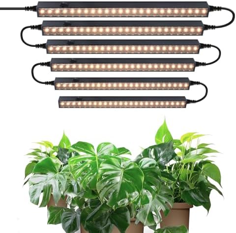 Barrina T5 1FT Grow Lights for Indoor Plants, Yellow Full Spectru...