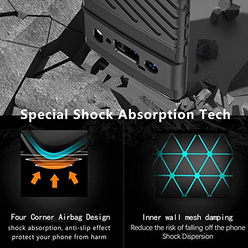 Doeboe Case For Google Pixel 6 Pro Case, Protective Phone Case For Pixel 6 Pro 5G (2021), Shockproof Cover Sleeve For Google Pixel 6 Pro Soft Tpu, Support Wireless Charge-Black [Only For Pixel 6 Pro] #TOP2