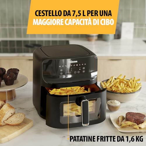 Tristar Friggitrice Ad Aria Con Finestra Di Visualizzazione - 10 Programmi Di Cottura - Rivestimento Antiaderente - Protezione Contro Il Surriscaldamento - 7,5 L - 1700 W - FR-9039 - 4