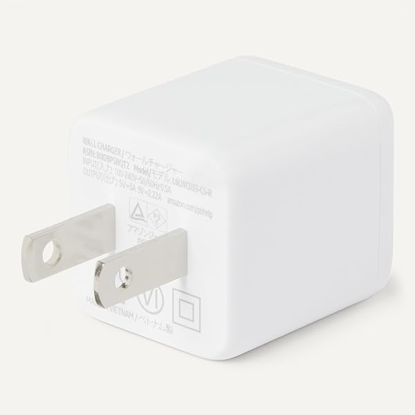 Amazonベーシック 急速充電器 USB-C 20W 1ポート Nano GaN PD 3.1 (タブレット/スマートフォン対応) 小型 2.9 × 2.9 × 3.4cm ホワイト - 4